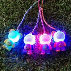 골프티걸이 LED 발광 야간라운딩 캐릭터 티꽂이 충격반응 골프용품 필드소품 선물추천, 1개, 퍼플