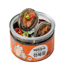게장히어로 전복장 완도전복 남해산 국내산 손질전복 전복맛집 밥도둑 1인반찬 소용량, 1개, 500g