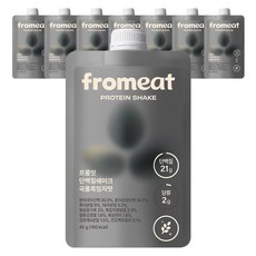 [다이어트 필수템] 프롬잇 단백질 쉐이크 곡물흑임자맛 파우치 식사대용 미숫가루맛, 14개, 45g