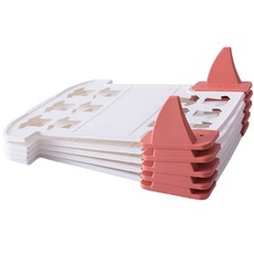 XXOXXO 빅사이즈 가능 접는 옷 보관 셔츠 티 바지 차곡차곡 옷 적층 정리북, 2개, 5개입