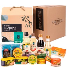 [간식대장] 알뜰 실속 명절 선물세트 2호 설선물세트 사은품 청정원 동원 카놀라유 진간장 사과식초 맛술 스팸 흑미밥 현미밥 동원참치 김치참치 야채참치 맛참 골뱅이 양반김, 1개, 3.4kg