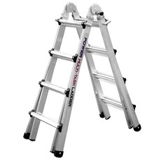 알룸 KS인증 알룸 국산 알루미늄 LS사다리 다용도 4단, 일반 힌지, 1개