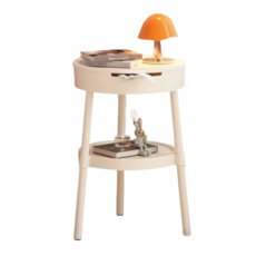 파인더룸 2단 침대 거실 사이드 테이블 미니 협탁, 화이트