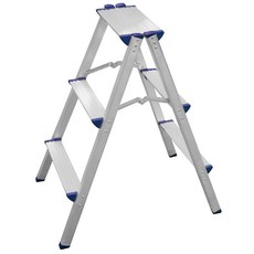 알룸 국산 알루미늄 가정용사다리 일반 3단, 1개
