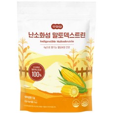 [무화당] 난소화성 말토덱스트린 100% 식이섬유 쾌변 변비예방 차전자피 분말 글루텐프리, 1kg, 1개