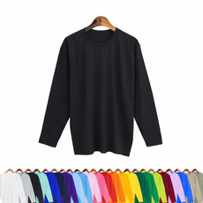 티데일리 남녀공용 30수 라운드 긴팔 티셔츠