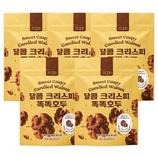 리상회 달콤 크리스피 똑똑 호두정과 강정 결혼 답례품, 5개, 100g