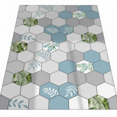 바이빈이 잘라쓰는 PVC 주방 바닥매트, 1개, 바나나리프