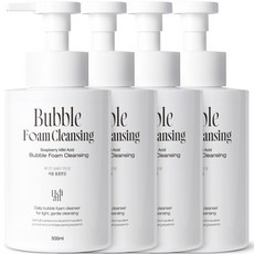 [모공 노폐물 98% 세정] 3+1 헤디안 버블 폼클렌징 대용량 저자극 세안제 약산성 폼클렌저 여성 폼클렌징 1위, 4개, 500ml