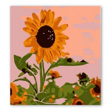 멜틱 DIY 명화 따라그리기 세트 30 x 30, 1개, 해바라기