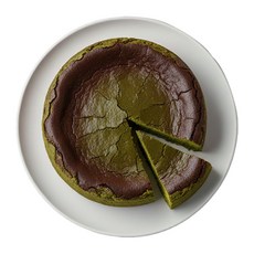 [바스크전문] 모어레스 케이크 말차 바스크 치즈케이크 냉동 케잌 치즈케익 생일 케익 간식, 1개, 600g