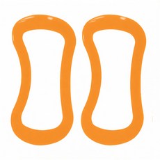 군살정리 요가링 하드 종아리 마사지 요가 마사지링 다리 붓기 빼는 필라테스 기구 추천, 노랑, 2개