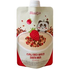 스키니 팬더 쉐이크 크런치 베리 맛 1박스, 5개, 40g