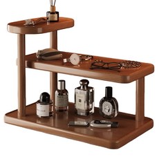 원목 정리 선반 내추럴 감성 티테이블 다용도 진열장, E, 2.5단