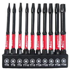 09몬 임팩용 별비트 75mm 10종 세트, 1세트