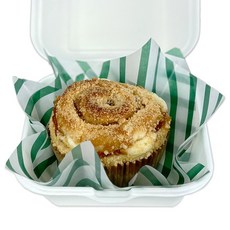 서흥이앤팩 펄프도시락전용 유산지 16.5x18cm 베이킹포장 식품포장지 버터떡포장지 버터모찌포장용종이, 스트라이프 그린, 1개, 500개