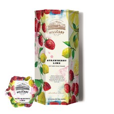 힐카트 테일즈 스트로베리 차 14모슬린 티백 블랜딩 허브차 무카페인 히비스커스 과일차, 2.25g, 1개, 14개입