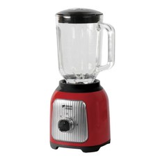 키친아트 유리 믹서기 1.5L 미니 블렌더 500W 얼음분쇄 스무디 주스 이유식 가정용, 퓨어레드