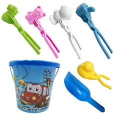 하니유니 눈오리 집게 스노우볼메이커 만들기 7종, 붕붕카바스켓+오리+곰+공룡+엄지+우주인+삽, 1개