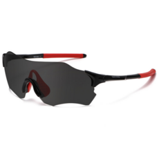 매트릭스 스포츠 변색 무프레임 선글라스 고글, 1개, 블랙 레드 블랙변색