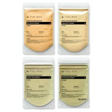 연화 천연팩가루 탄력세트 감초가루 녹차가루 쑥가루 미강가루 4종, 1개, 4개입