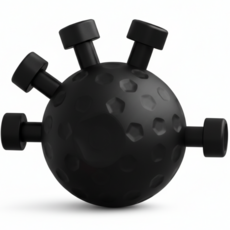 리우니 손가락 악력기 볼 핸드그립 운동 기구 재활 훈련 무소음, 1개, 핑크