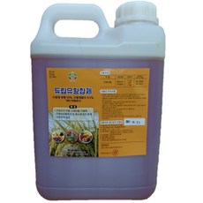 5L 듀립유황합제 규산성분추가 유황25% 규산 0.2% 붕소 0.1% 미량요소 유황수용화 배추 고추 벼 감자 고구마 인삼 생강 옥수수 등