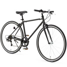 SUWIT 700C 하이브리드 자전거 성인용 출퇴근용 시마노 변소기 경량 프레임 700Cx28C타이어, 블랙/BLACK, 1개, 54cm