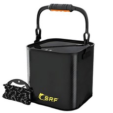 SRF 다용도 접이식 멀티 휴대용 두레박 PRO, 블랙