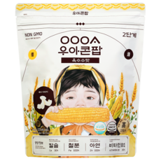 우아 콘팝, 4개, 40g, 옥수수맛