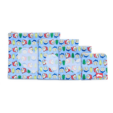 오우아스튜디오 어린이집 준비물 방수 투명 보냉 약 파우치 4종세트, 코니블루