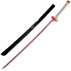 UB 카타나 LED 광선검 일륜도 귀멸의 칼날 충전식 발광검 일본도 코스프레, 1개, 핑크화이트 1개, 핑크화이트
