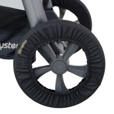 맘네스트 오이스터3 디럭스 유모차 전용 휠 바퀴커버, 1개, 블루블랙