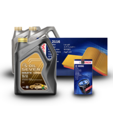 그랜드 카니발 R (VQ) 2.2 디젤 엔진오일세트 세븐골드 9 RV C3 5W30, 세븐골드9 RV C3 엔진오일세트, 기본세트▶엔진오일세트만 구매하기