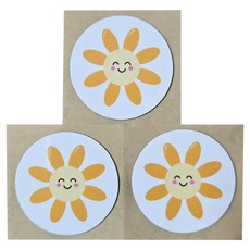 톡태그키 도어락 RFID 카드키 폰꾸 슬림 스티커키, 1세트, 슬림 스마일데이지