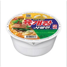 농심 육개장 사발면 86g 6개입 /농심 김치 사발면 86g 6개입 (각각 개별판매), 6개