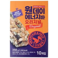 산과들에 원데이 에너지바 오리지널 10개 세트 350g 4개, 350g(10개입)