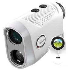 릴리온 레이저 골프 거리측정기 충전식 자석부착형 케이스 포함, 우유니화이트