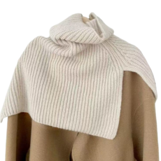 다예코 니트 보넷 후드워머 2P, 오트밀+토프브라운, 1개