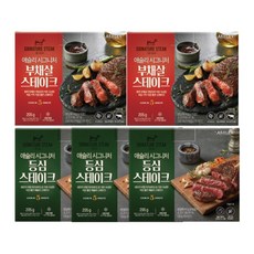 애슐리 시그니처 스테이크 5팩 세트 (부채살2+등심3)숙성 냉동 캠핑 음식 캠핑용 추천 미국산 구이용 소스포함