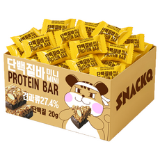 노브랜드 단백질바미니 54개(개별포장) 대용량 낱개포장 과자 사무실 간식, 54개