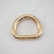 가방부자재 D링 연결고리 내경 16mm 내부높이 12mm 10ps, 10개, 라이트골드