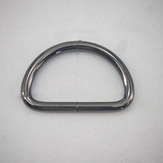 가방부자재 디링 금속 D링 내경 32mm 내부높이 20mm 10ps, 10개, 건블랙