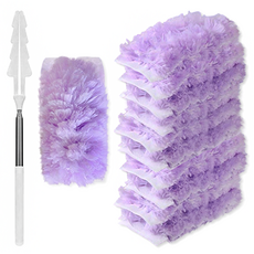 로아앤 길이조절 정전기 먼지털이, 1세트, 퍼플