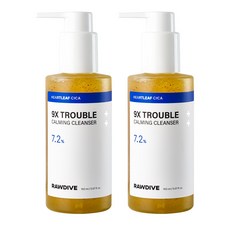 로다이브 어성초 9X 여드름 제로 앰플 피지 클렌징 2개, 150ml