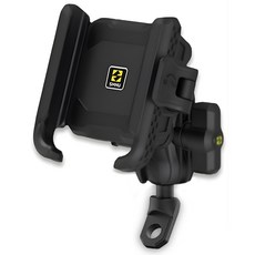 유알아이 SMNU N2 진동방지 오토바이 핸드폰 거치대 자전거 휴대폰거치대 자전거핸드폰거치대, 블랙+미러볼, 블랙+미러볼형