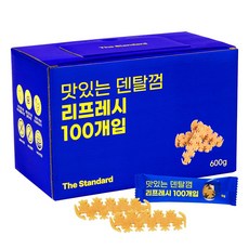 더스탠다드 맛있는 덴탈껌 구강&관절 리프레시 100p 가수분해 저알러지 양치껌, 1개, 600g, 구강&관절(리프레시) 1개, 600g, 구강&관절(리프레시)