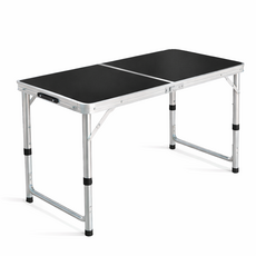 TANI 3단 높이조절 경량 폴딩테이블, 블랙