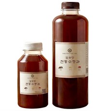 담화당 저당 무색소 무방부제 천연 계피 생강 감말랭이 수제 전통 수정과, 5개, 900ml