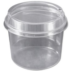 DD 원형 보틀케이크 케이스 티라미수 용기 250ml, 50개, 투명